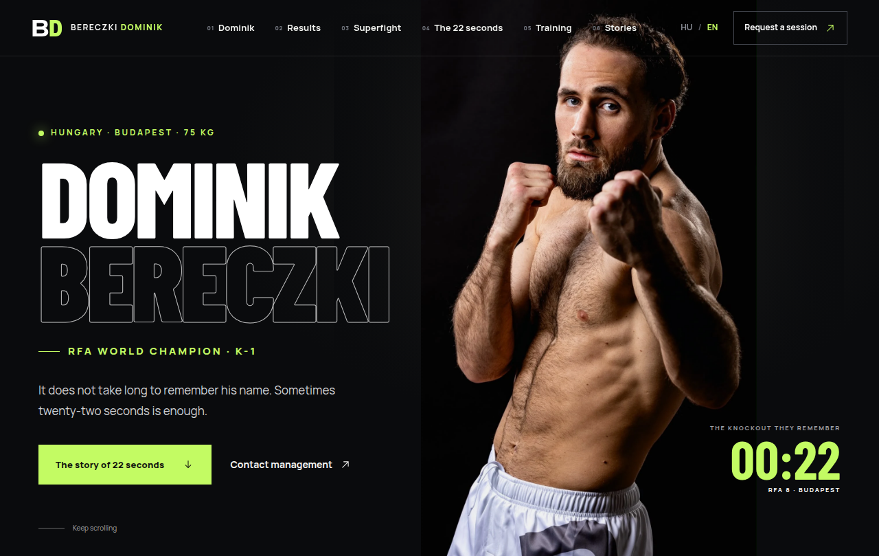Bereczki Dominik – Hivatalos weboldal